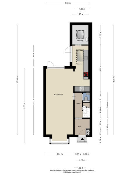 overtonweg 7, haarlem – plattegrond 2