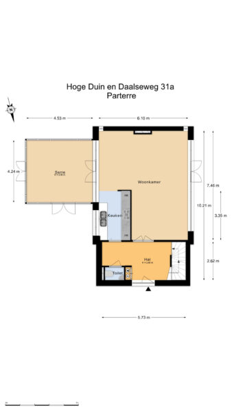 hoge duin en daalseweg 31a, bloemendaal – plattegrond 4