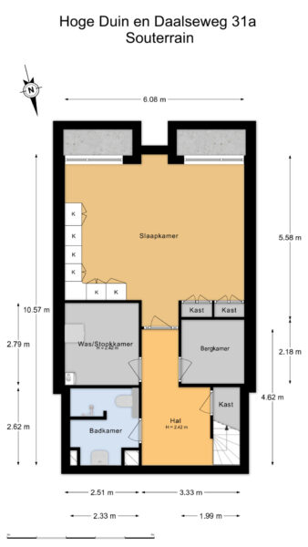hoge duin en daalseweg 31a, bloemendaal – plattegrond 3
