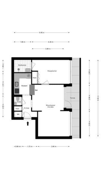 m. vaumontlaan 64, heemstede – plattegrond 4