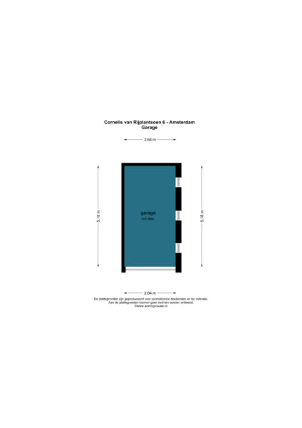 cornelis van rijplantsoen 6, amsterdam – plattegrond 3