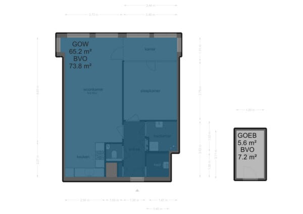 cornelis vermuydenstraat 92, amsterdam – plattegrond 3