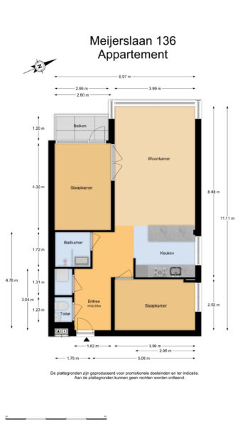 meijerslaan 136, heemstede – plattegrond 3