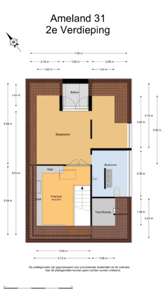 ameland 31, heemskerk – plattegrond 3