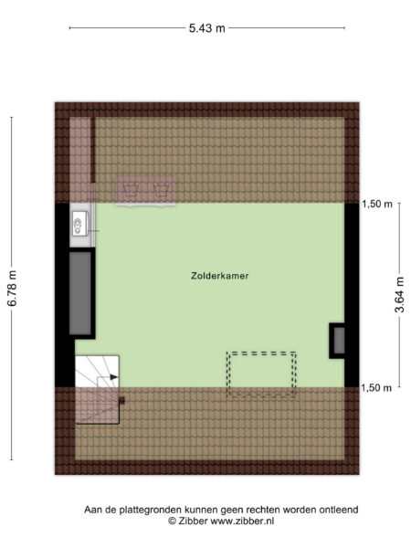 vondelweg 16rd, haarlem – plattegrond 3