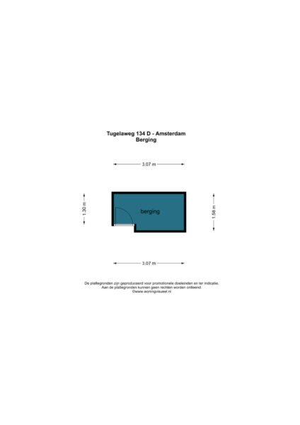 tugelaweg 134d, amsterdam – plattegrond 2