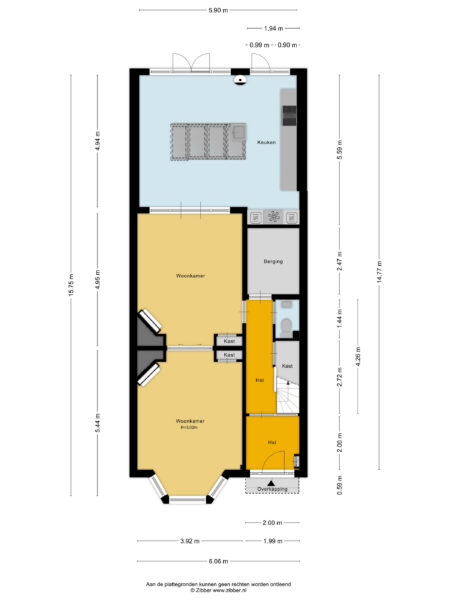 lakenkopersstraat 5, haarlem – plattegrond 3