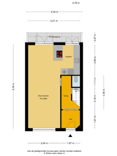 doverstraat 6, haarlem – plattegrond