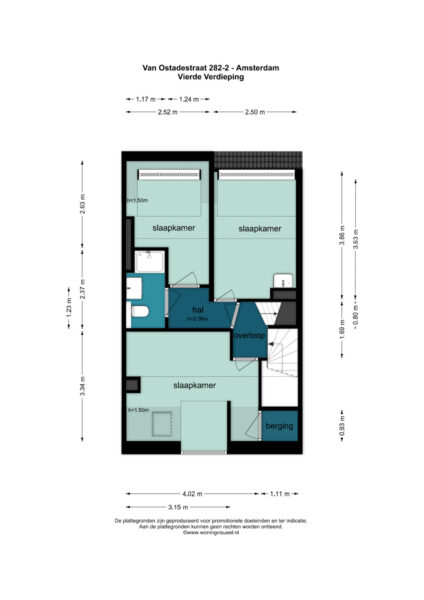 van ostadestraat 282 3, amsterdam – plattegrond 3