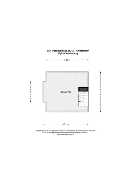 van ostadestraat 282 3, amsterdam – plattegrond 2