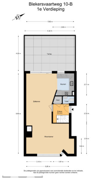 blekersvaartweg 10b, heemstede – plattegrond 5
