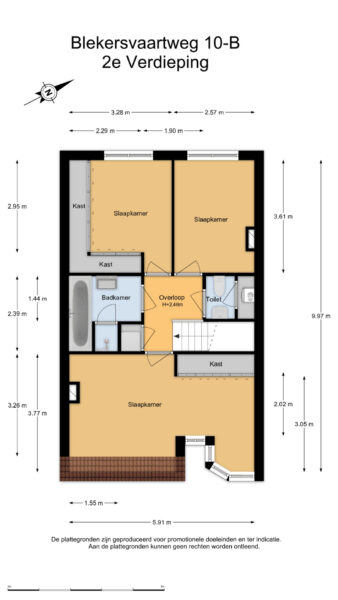 blekersvaartweg 10b, heemstede – plattegrond 4