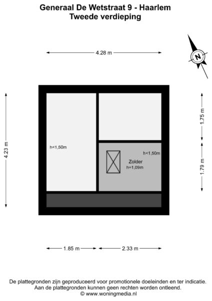 generaal de wetstraat 9, haarlem – plattegrond 5