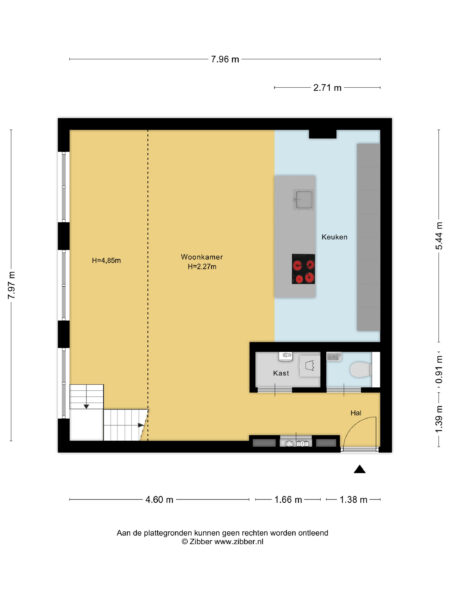 krocht 5, haarlem – plattegrond