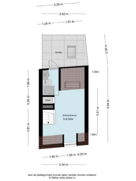 doelstraat 19a, haarlem – plattegrond 2