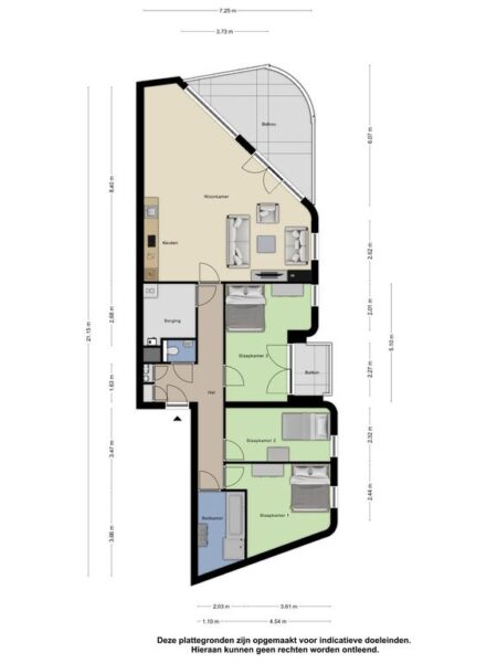 jan wolkerslaan 221, diemen – plattegrond