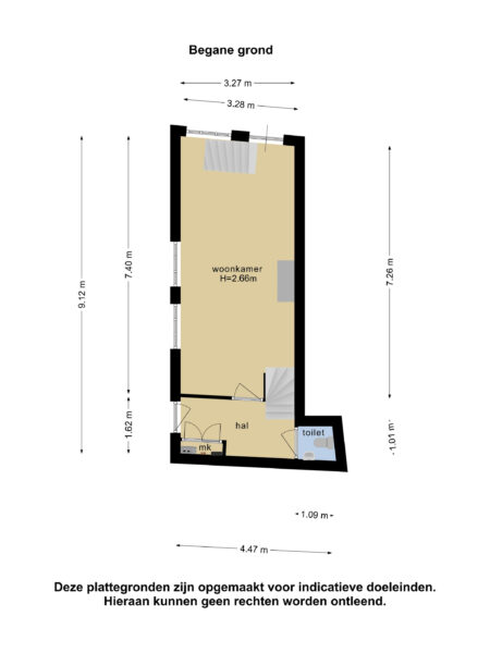 korte margarethastraat 24, haarlem – plattegrond