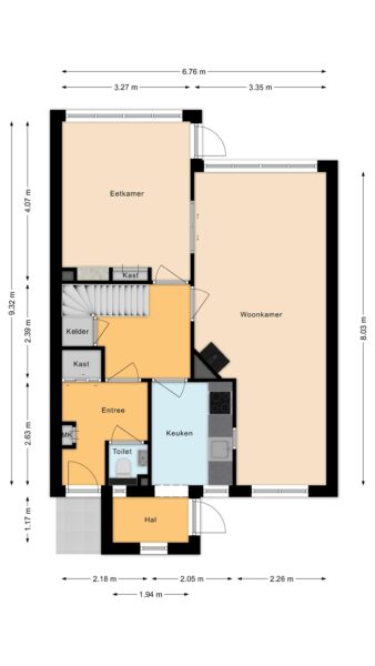 tuinwijklaan 3, haarlem – plattegrond 2