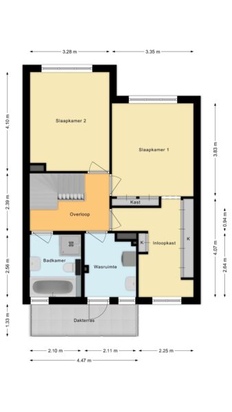 tuinwijklaan 3, haarlem – plattegrond