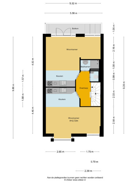 teding van berkhoutstraat 61, haarlem – plattegrond 2