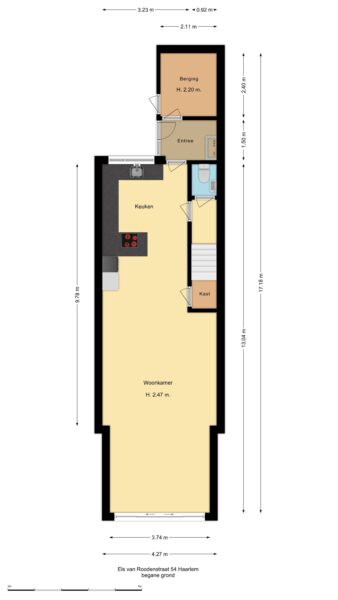 els van roodenstraat 54, haarlem – plattegrond 3