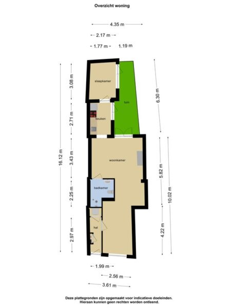 klein heiligland 79zw, haarlem – plattegrond 2