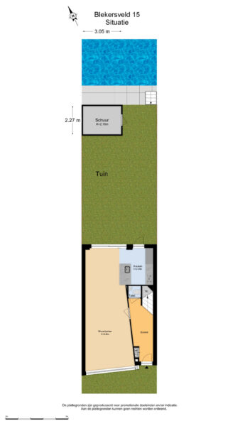 blekersveld 15, overveen – plattegrond 6
