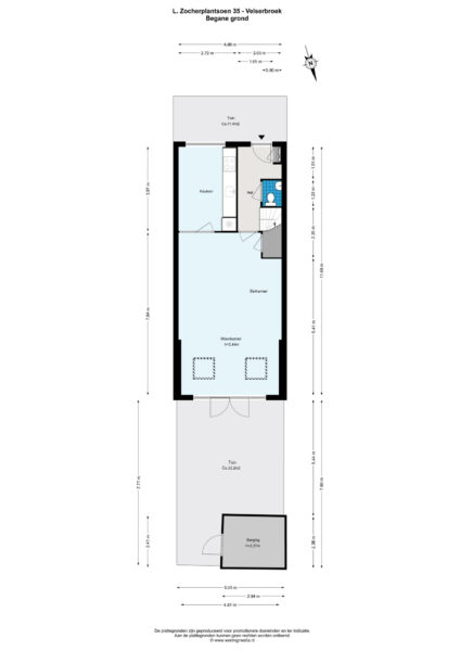 l. zocherplantsoen 35, velserbroek – plattegrond