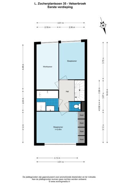 l. zocherplantsoen 35, velserbroek – plattegrond 2