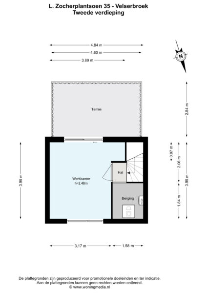 l. zocherplantsoen 35, velserbroek – plattegrond 3