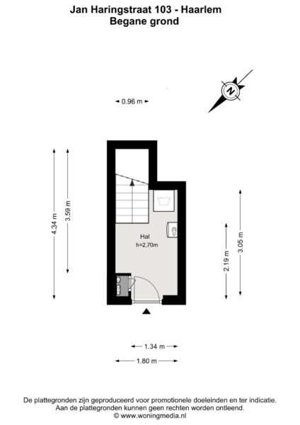 jan haringstraat 103, haarlem – plattegrond 3