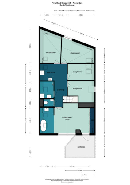 prins hendrikkade 86f, amsterdam – plattegrond
