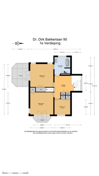 dr. dirk bakkerlaan 90, bloemendaal – plattegrond 4