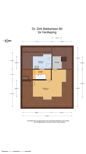 dr. dirk bakkerlaan 90, bloemendaal – plattegrond 5