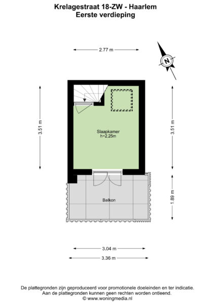 krelagestraat 18zw, haarlem – plattegrond 2