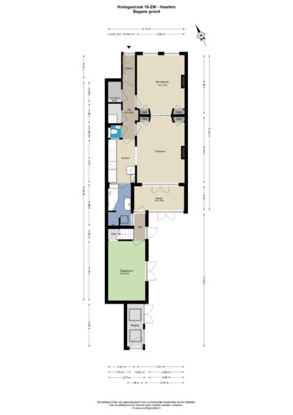 krelagestraat 18zw, haarlem – plattegrond