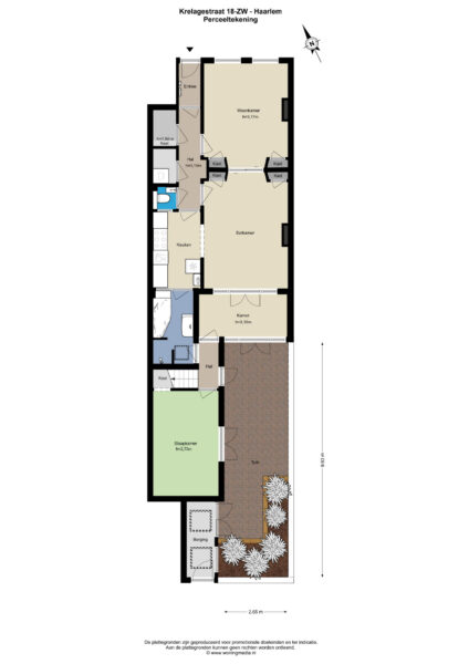 krelagestraat 18zw, haarlem – plattegrond 3