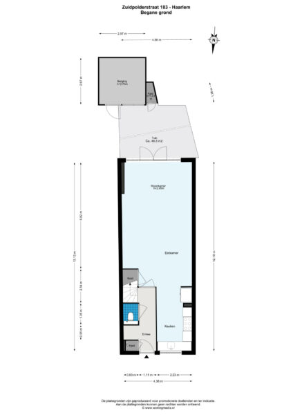 zuidpolderstraat 183, haarlem – plattegrond 2