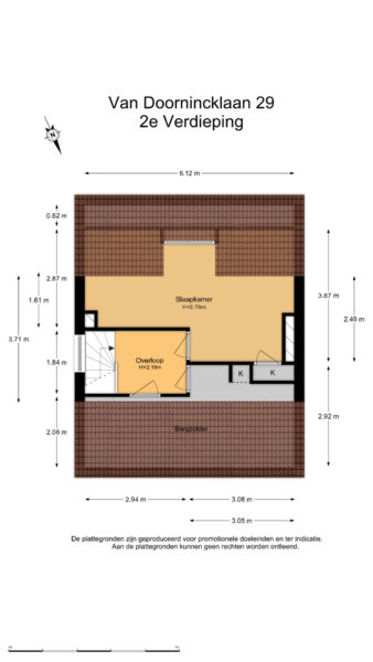 van doornincklaan 29, bennebroek – plattegrond 6