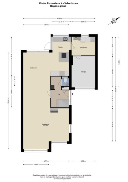 kleine zonnedauw 4, velserbroek – plattegrond 4