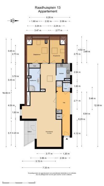 raadhuisplein 13, zandvoort – plattegrond 3