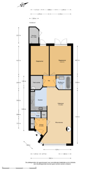 blekersvaartweg 11a, heemstede – plattegrond