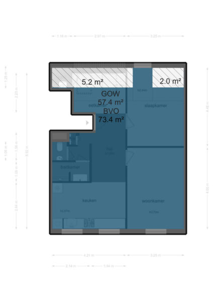 rustenburgerdwarsstraat 16 4, amsterdam – plattegrond
