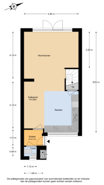 schoollaan 125, bennebroek – plattegrond 2