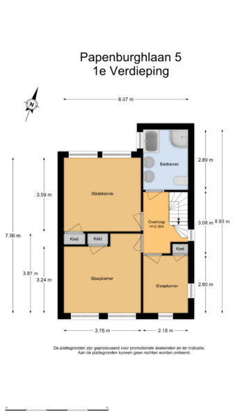 papenburghlaan 5, santpoort zuid – plattegrond 4