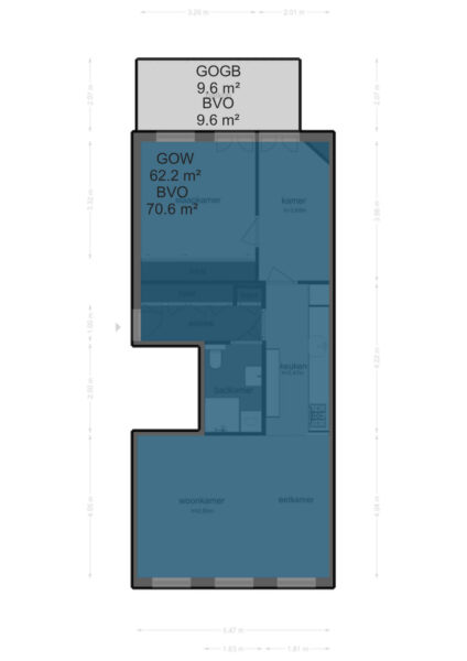 ceintuurbaan 360 3, amsterdam – plattegrond 2