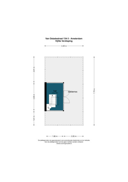 van ostadestraat 134 3, amsterdam – plattegrond 3