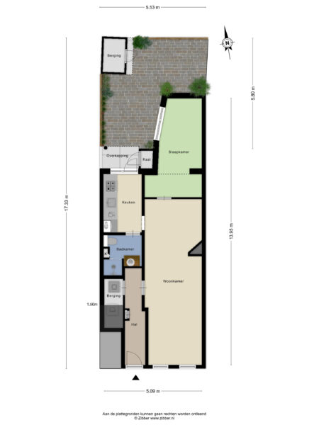 colensostraat 9zw, haarlem – plattegrond 2