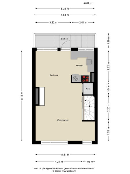 vondelweg 52, haarlem – plattegrond 4