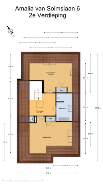 Floor plan with measurements and room labels.